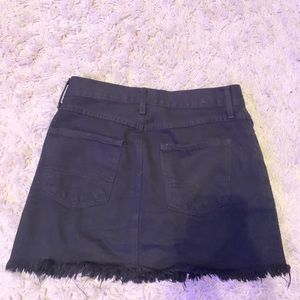 black jean skirt